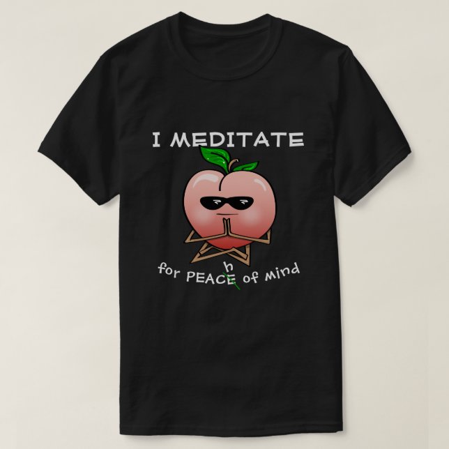 Den roliga meditationen citerar skjortor för | t-shirt (Design framsida)