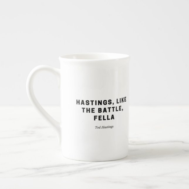 Den roliga muggen - fodra av det arbetsuppgiftTed Benporslin Mugg (Vänster)