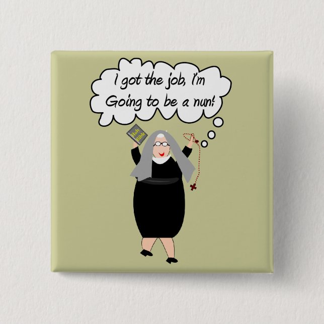 Den roliga nunnan Cards "har jobbet!", (Gail Knapp (Framsida)