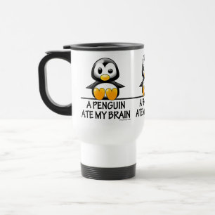 Den roliga pingvinet åt min grafiska hjärna resemugg