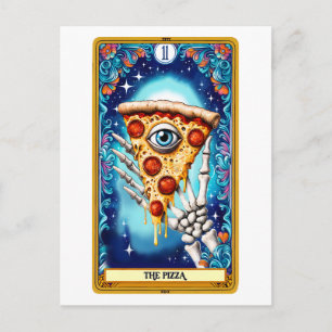 Den roliga pizzan Tarot Caed Vykort