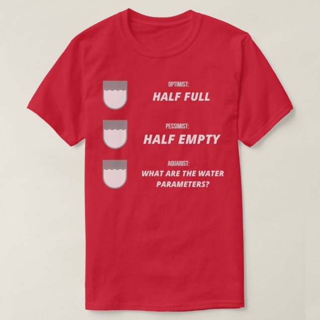 Den roliga presenten från Aquarium Älskare T Shirt (Design framsida)