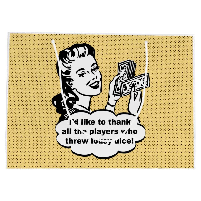 Den roliga Retro Bunco gåvan hänger lös (Baksidan)