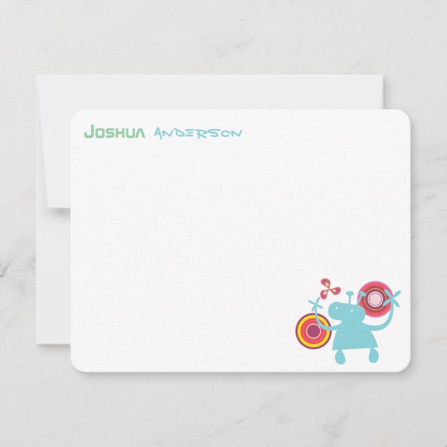 Den roliga Retro Groovy främlingen lurar Tack Kort (Framsida)