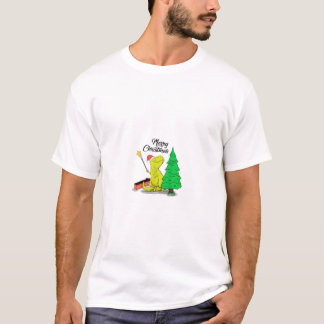 Den roliga Rex får en gripare som en present och h T Shirt