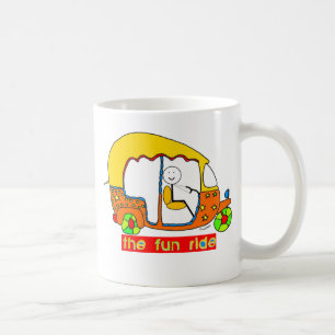 Den roliga ritten kaffemugg