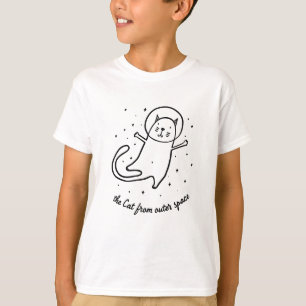 Den roliga rymdkatten astronaut Kitty T Shirt