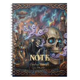 Den roliga skeletten – keltisk steampunk-fantasi. anteckningsbok