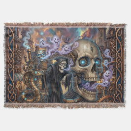Den roliga skeletten – keltisk steampunk-fantasi. filt