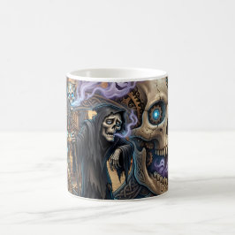 Den roliga skeletten – keltisk steampunk-fantasi. kaffemugg