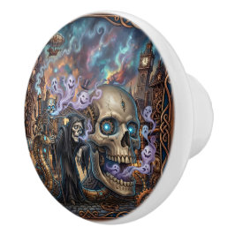 Den roliga skeletten – keltisk steampunk-fantasi. knopp