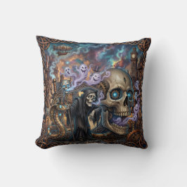 Den roliga skeletten – keltisk steampunk-fantasi. kudde
