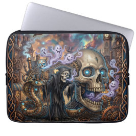 Den roliga skeletten – keltisk steampunk-fantasi. laptop fodral