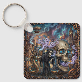 Den roliga skeletten – keltisk steampunk-fantasi. nyckelring