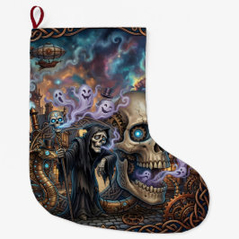 Den roliga skeletten – keltisk steampunk-fantasi. stor julstrumpa