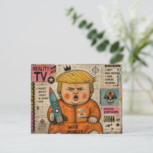 Den roliga småbarnspresidenten vykort
