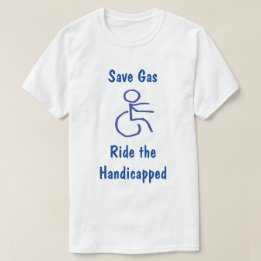 Den roliga sparan gasar - rida det handikappat t shirt