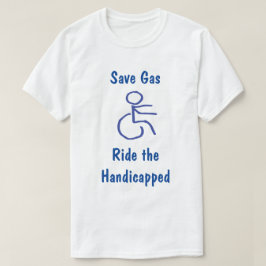 Den roliga sparan gasar - rida det handikappat t shirt