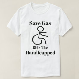 Den roliga sparan gasar - rida det handikappat tröja