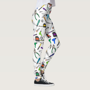 Den roliga tecknaden bearbetar leggings