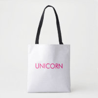 Den roliga texten i Unicorn shock rosa minimalist