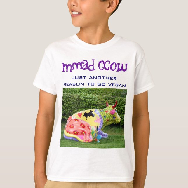 den roliga veganen lurar skjortan tee (Framsida)