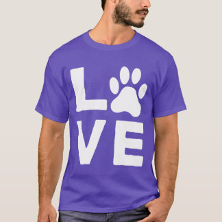 Den roliga vintagen Hund i Kärlek, Kärlek, Tass T Shirt