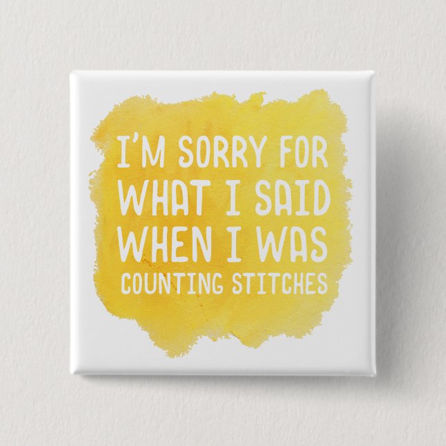 Den roliga virkningen syr knapp (Framsida)