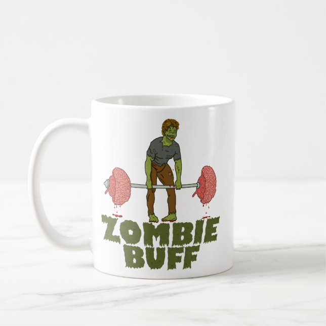 Den roliga Zombiefantasten väger lyftarmen Kaffemugg (Vänster)
