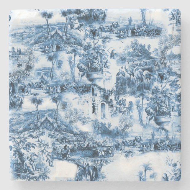 Den romantiska scenen mönster stenunderlägg (Framsidan)