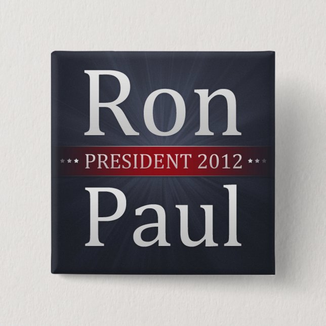 Den Ron Paul 2012 kampanjen knäppas Knapp (Framsida)