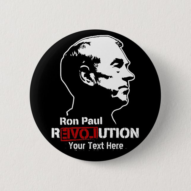 Den Ron Paul revolutionen Custopmizable knäppas Knapp (Framsida)