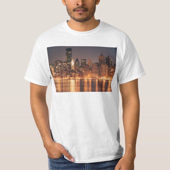 Den Roosevelt ön beskådar av den New York City Tee Shirt (Framsida)