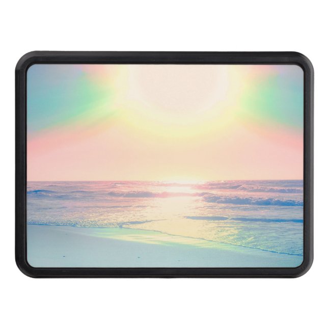 Den ropiska Sol-sjön - färgfull sommar Dragkroksskydd (Framsidan)