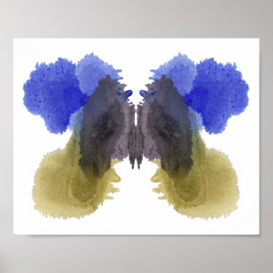 Den Rorschach inkbloten testar det roliga Poster