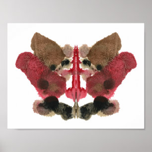 Den Rorschach inkbloten testar. Inte gör appellen Poster