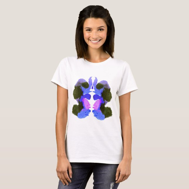 Den Rorschach inkbloten testar. Inte gör appellen T Shirt (Hel framsida)