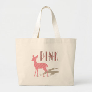 Den rosa Bambi designen hänger lös Jumbo Tygkasse