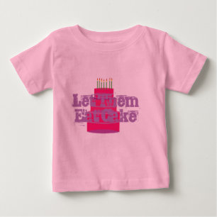 Den rosa begynna T-tröja W/Tutu "l5At dem äta Tee