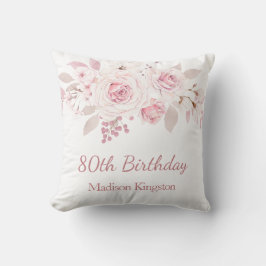 Den  Rosa-Blommigten 80:e Födelsedagsfestens gåva Kudde