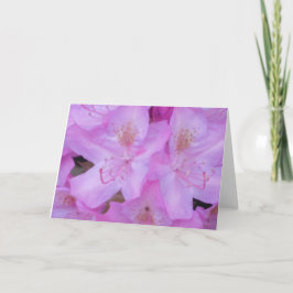 Den rosa blommigten någon orsakar hälsningkort kort