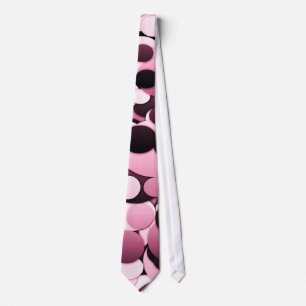 Den rosa- & burgundy polkaen pricker ties slips
