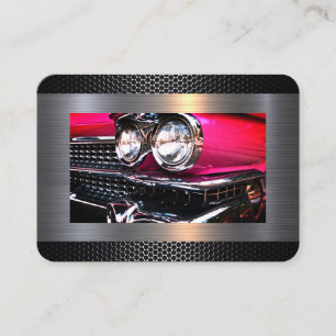 Den rosa Cadillac kromen grillar Visitkort