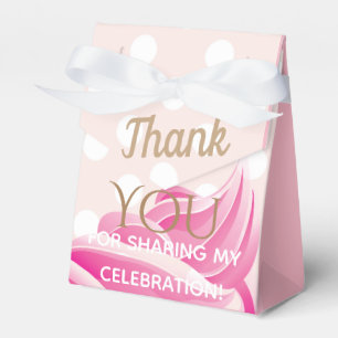 Den rosa favören för glasskotteparty boxas presentaskar