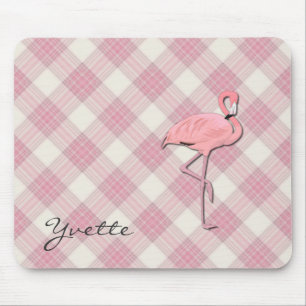 Den rosa Flamingoplädmusen vadderar Musmatta