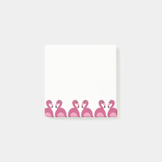 Den rosa Flamingosgränsen - Posta-it® noterar Post-it Block (Framsida)