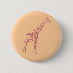 Den rosa giraffet skissar knapp