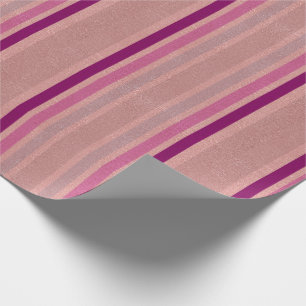 Den rosa guld- fauxen omkullkastar rosa presentpapper