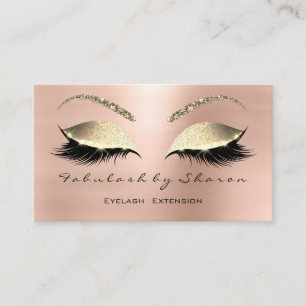 Den rosa guld- ögaMakeupsnärten Instagram FB Visitkort