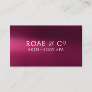 Den rosa guldrodnaden Burgundy skuggar den Glam Visitkort